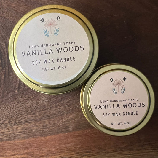 Vanilla Woods Soy Wax Candle