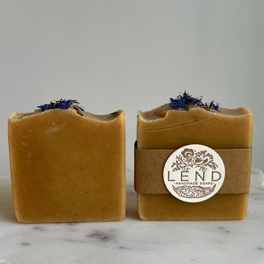 Citrus Bloom Turmeric Natural Cold Process Soap