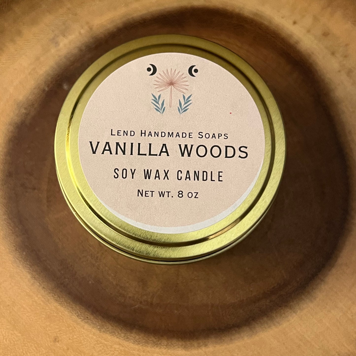 Vanilla Woods Soy Wax Candle