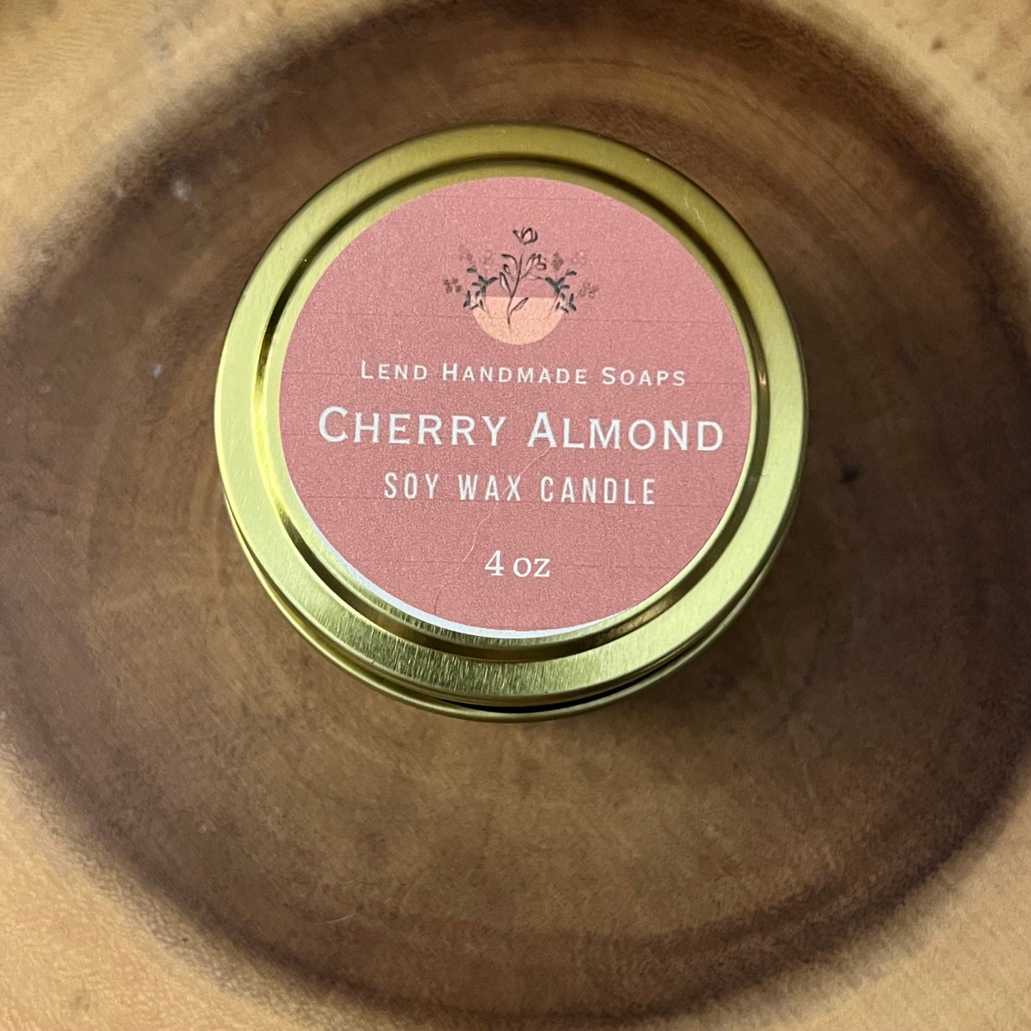 Cherry Almond- Soy Wax Candle