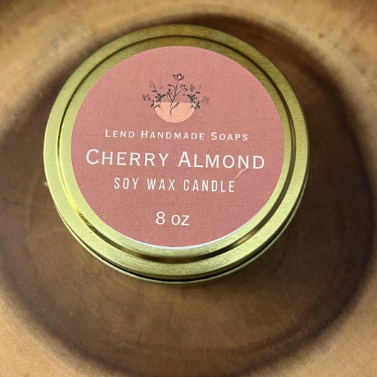 Cherry Almond- Soy Wax Candle
